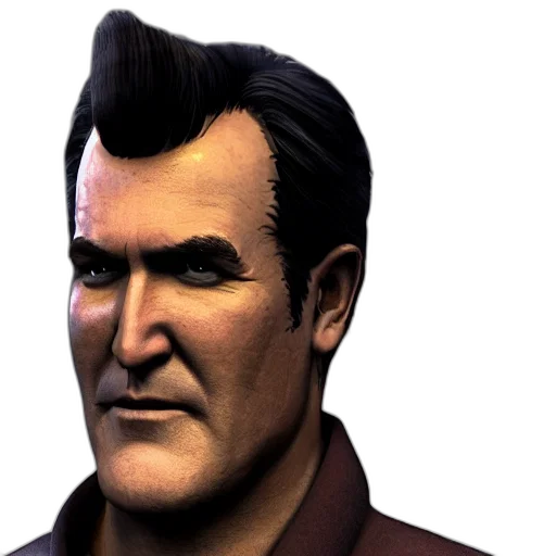 face, staff, jacket, hair, 3d render, concept art, comic book art, photorealistic transparent PNG cut-out