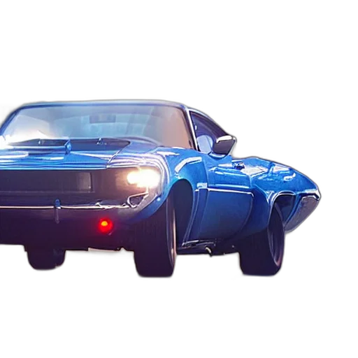car, 3d render, concept art, photorealistic, pixel art, blue, fast, furious transparent PNG cut-out