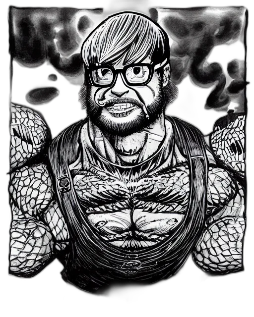 creature, comic book art, cartoon, concept art transparent PNG cut-out