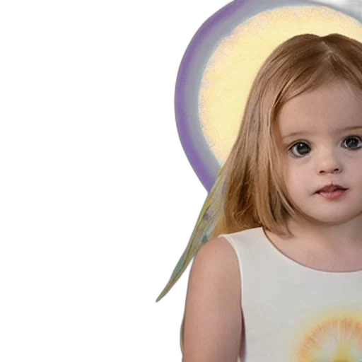 photorealistic, angel, halo transparent PNG cut-out