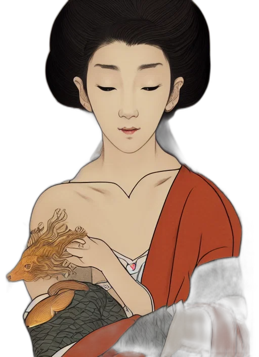 dress, jewelry, dragon, fantasy art transparent PNG cut-out