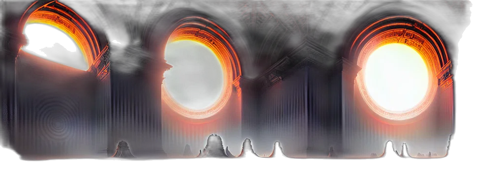 concept art, 3d render, outer space, fire transparent PNG cut-out