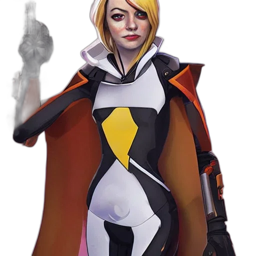 staff, jacket, weapon, robot transparent PNG cut-out