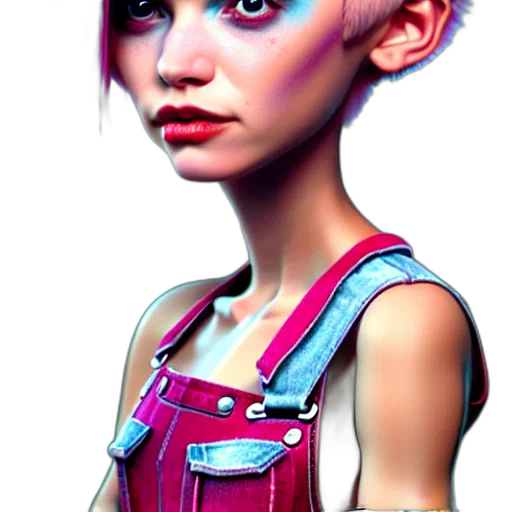 robot, face, staff, concept art, cyberpunk, fantasy art, photorealistic, neon transparent PNG cut-out