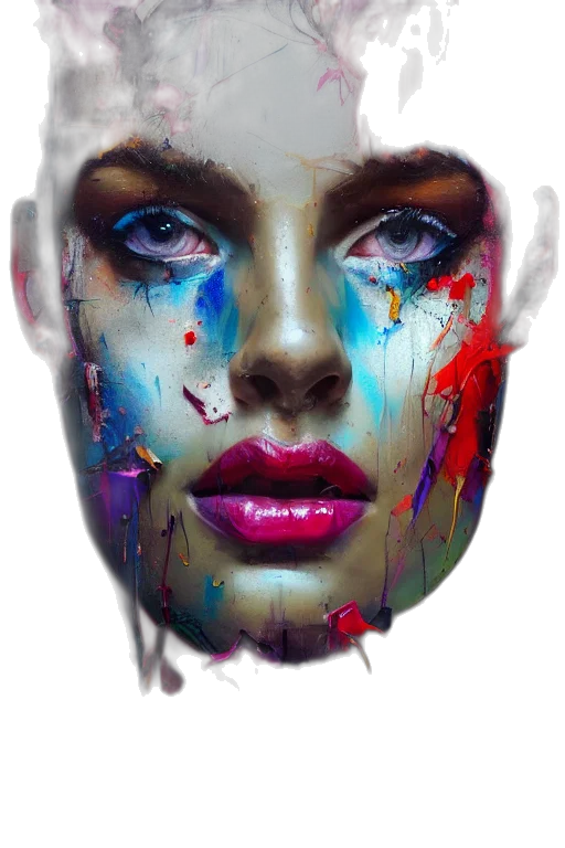 face, mask, photorealistic, fantasy art transparent PNG cut-out