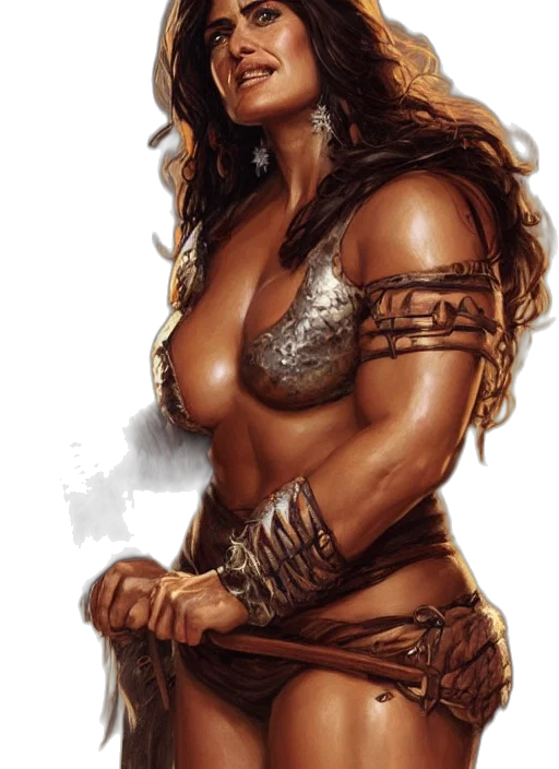 fantasy art, comic book art, concept art, photorealistic, earth tones, golden, portrait, very transparent PNG cut-out