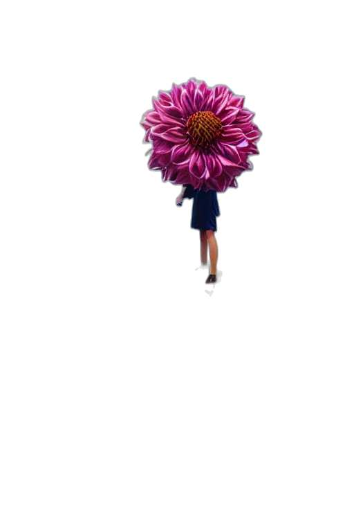 flower, umbrella, staff, dress, 3d render, photorealistic, pixel art, concept art transparent PNG cut-out