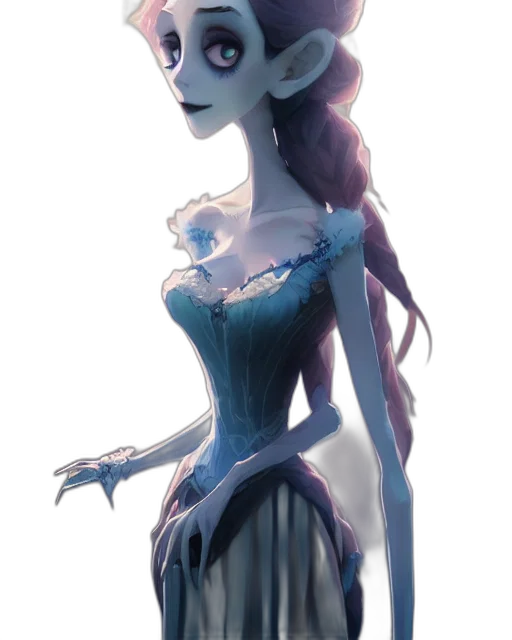 dress, staff, crown, creature transparent PNG cut-out