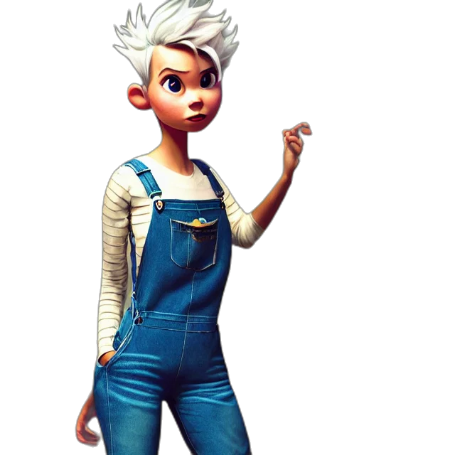 staff, dress, jacket, concept art, 3d render, cartoon, comic book art, full transparent PNG cut-out
