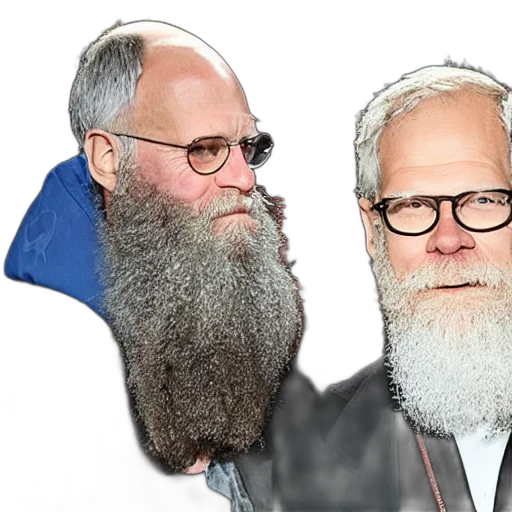 hair, photorealistic, david, letterman transparent PNG cut-out