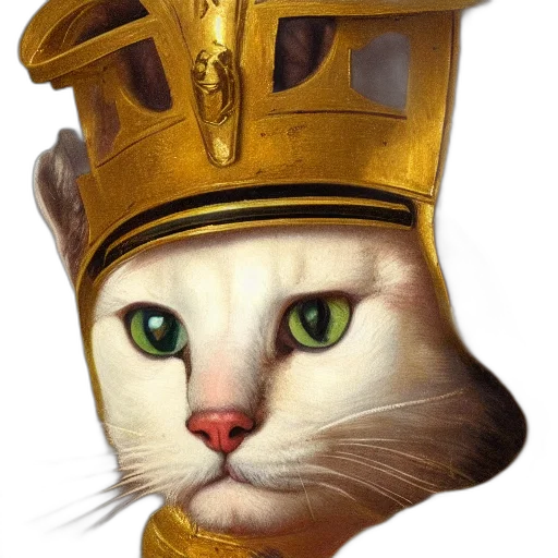 crown, hat, animal, staff transparent PNG cut-out