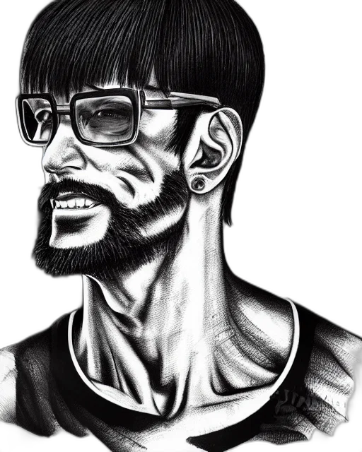 face, cartoon, comic book art, pencil sketch, photorealistic, highly, detailed, ink transparent PNG cut-out