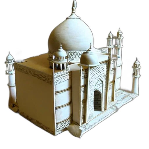 building, crown, 3d render, concept art transparent PNG cut-out