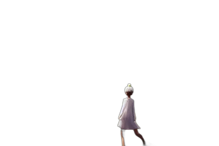 dress, robot, creature, staff, concept art, anime, 3d render, pixel art transparent PNG cut-out