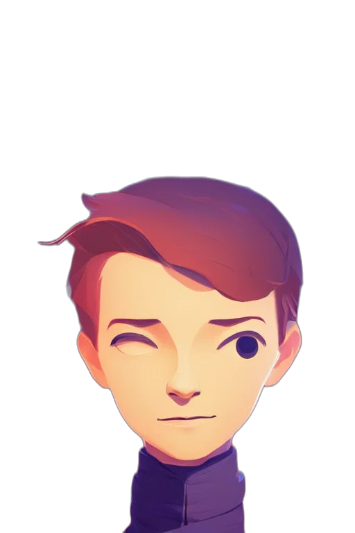 face, staff, mask, cartoon, 3d render, pixel art, concept art, pastel transparent PNG cut-out