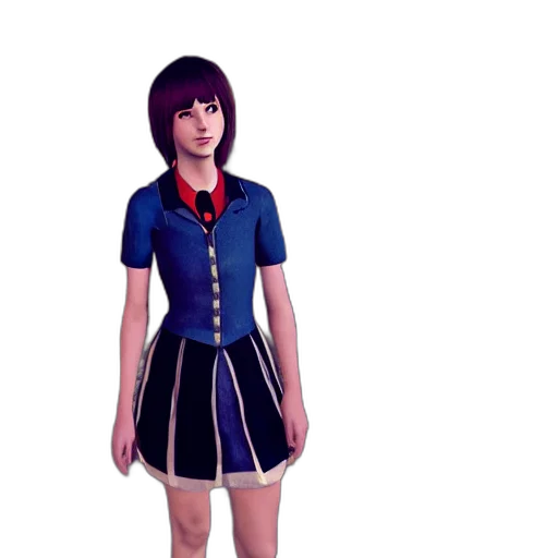 dress, staff, jacket, 3d render transparent PNG cut-out