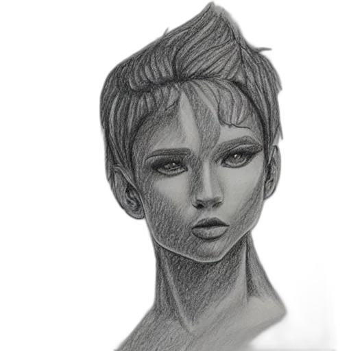 face, creature, mask, hair, pencil sketch, photorealistic, fantasy art, concept art transparent PNG cut-out