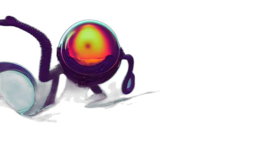 robot, creature, mask, weapon, concept art, 3d render, watercolor, pixel art transparent PNG cut-out