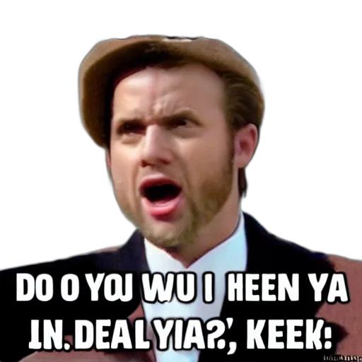 hat, want, hear, about, deal, making, yeah transparent PNG cut-out