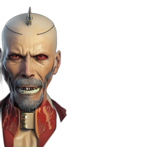 face, mask, 3d render, concept art, photorealistic, cyberpunk, portrait, zaraki transparent PNG cut-out