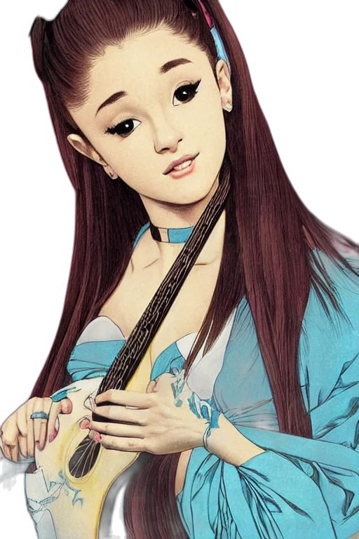 hair, dress, staff, jewelry transparent PNG cut-out