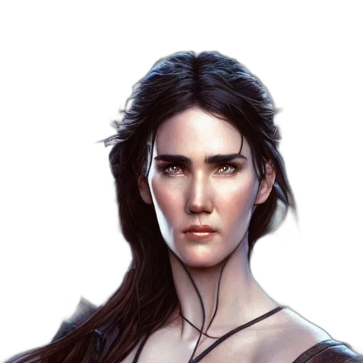 face, fantasy art, concept art, photorealistic transparent PNG cut-out