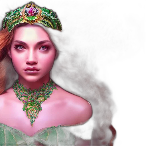 jewelry, crown, fantasy art, photorealistic transparent PNG cut-out