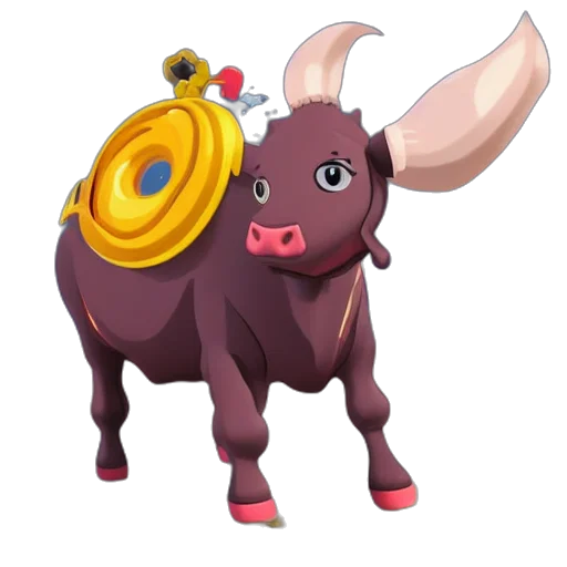 animal, jewelry, crown, weapon, concept art, 3d render, pixel art, fantasy art transparent PNG cut-out