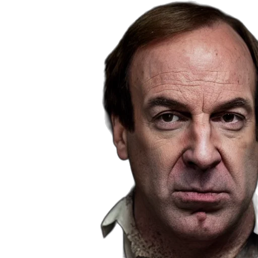 face, staff, jacket, photorealistic, saul, goodman, rooster, medieval transparent PNG cut-out