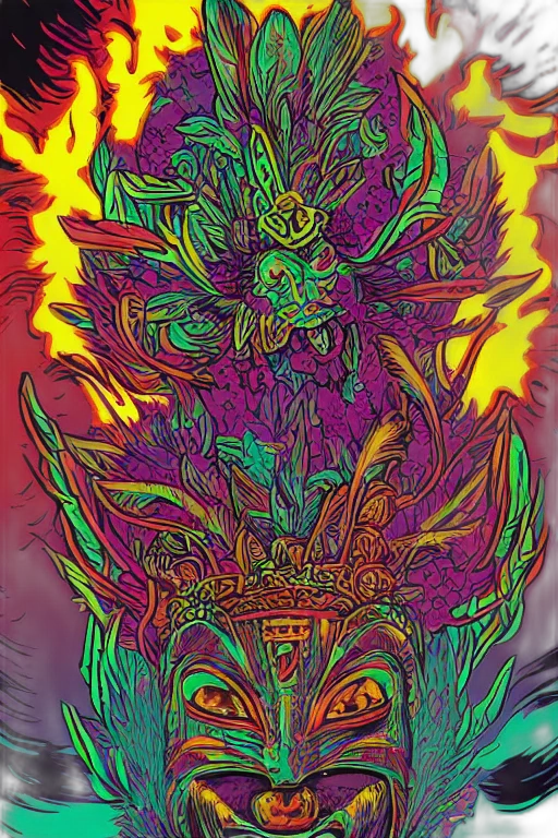 mask, dragon, crown, creature transparent PNG cut-out