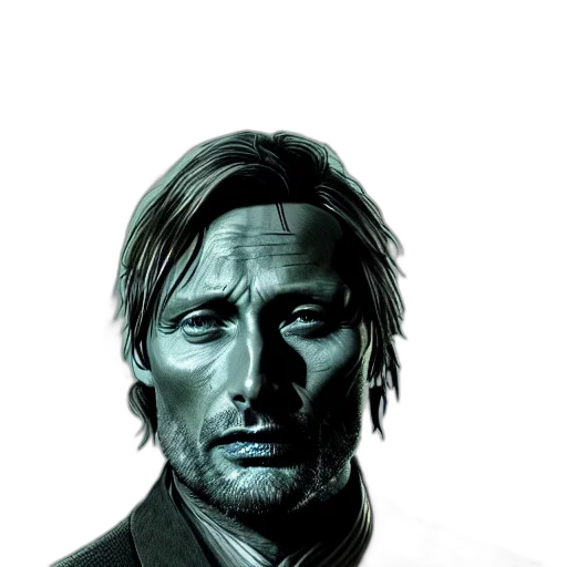 face, jacket, staff, mask, comic book art, photorealistic, concept art, pixel art transparent PNG cut-out