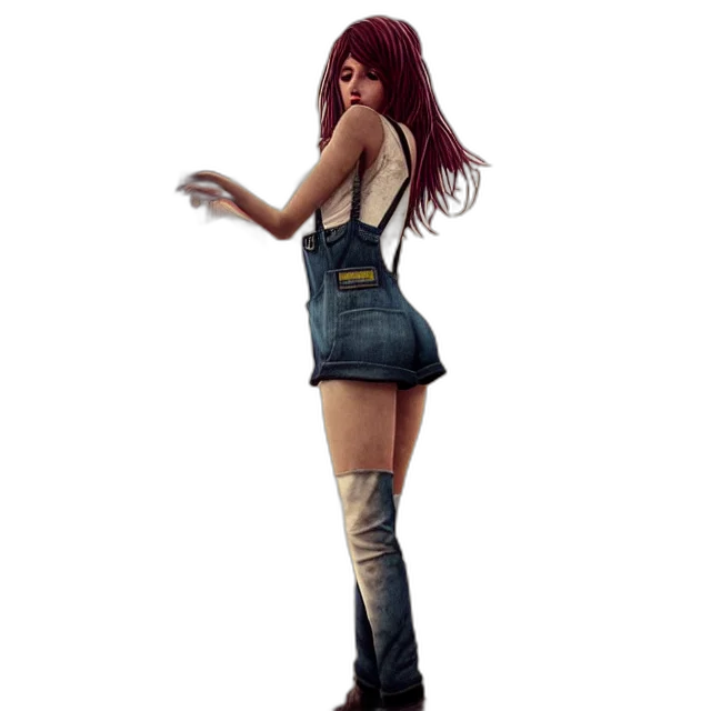 dress, concept art, 3d render, fantasy art, photorealistic, full, body, pose transparent PNG cut-out