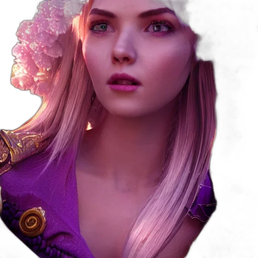 face, crown, flower, dress transparent PNG cut-out