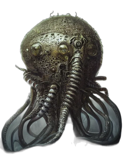 creature, mask, animal, hat, concept art, 3d render, photorealistic, fantasy art transparent PNG cut-out