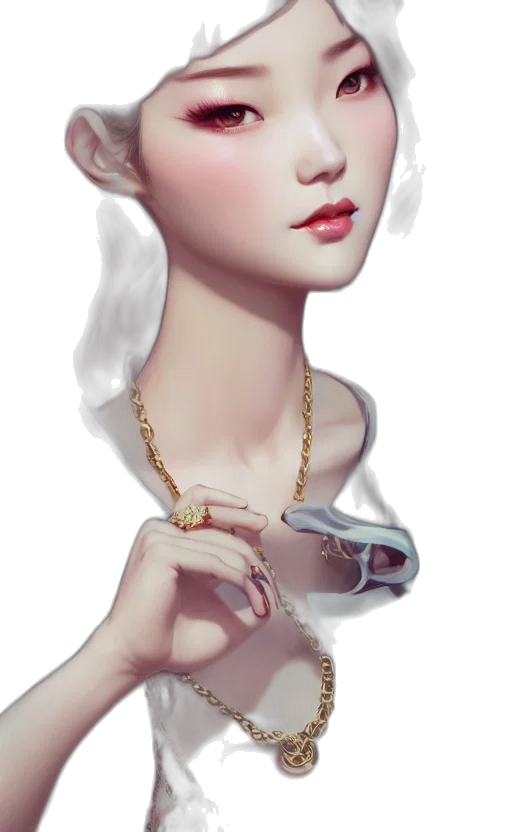 jewelry, staff, crown, face transparent PNG cut-out