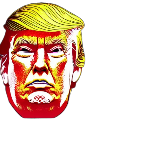mask, face, photorealistic, trump transparent PNG cut-out