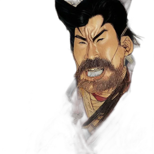 face, staff, dragon, mask transparent PNG cut-out