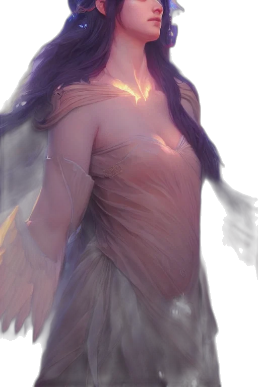 dress, creature, dragon, face, fantasy art, concept art, watercolor, photorealistic transparent PNG cut-out