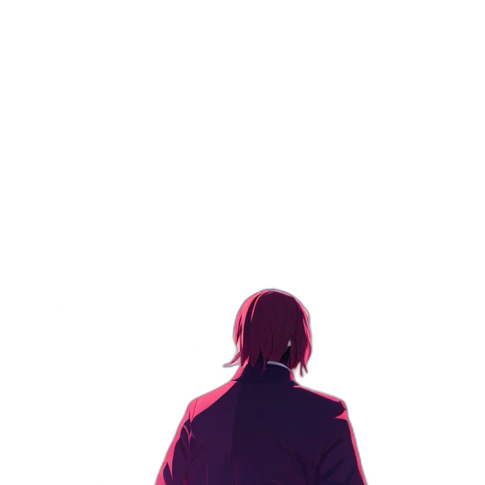 jacket, robot, creature, hair transparent PNG cut-out