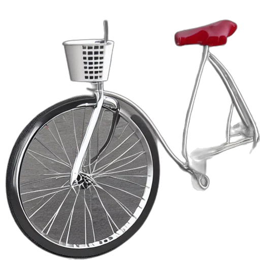 3d render, stainless, steel, bike transparent PNG cut-out