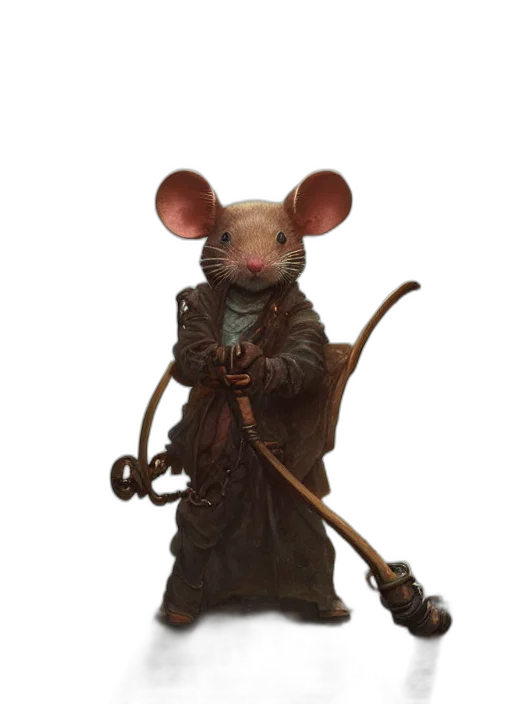 staff, animal, creature, mask, concept art, 3d render, fantasy art, photorealistic transparent PNG cut-out