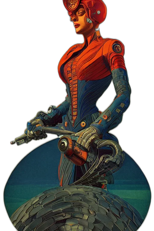 robot, concept art, fantasy art, cyberpunk transparent PNG cut-out