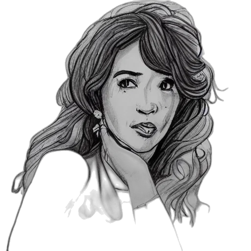 cartoon, photorealistic, pencil sketch, comic book art transparent PNG cut-out