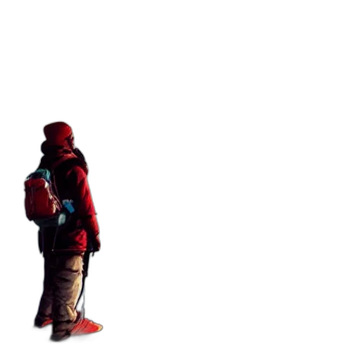 jacket, robot, bottle, staff, pixel art, 3d render, concept art, photorealistic transparent PNG cut-out