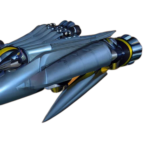 weapon, concept art, 3d render, outer space transparent PNG cut-out