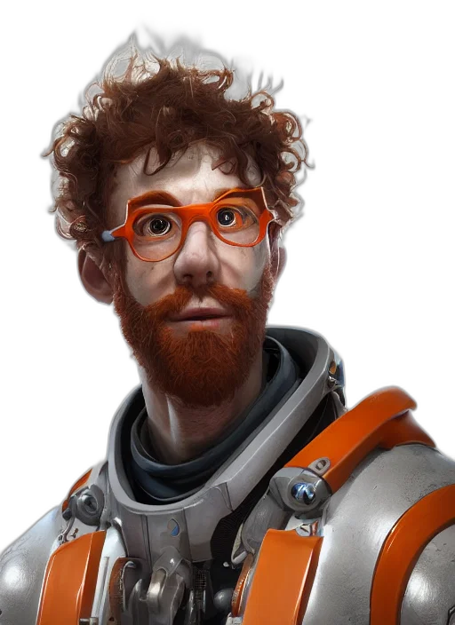 staff, robot, face, concept art transparent PNG cut-out