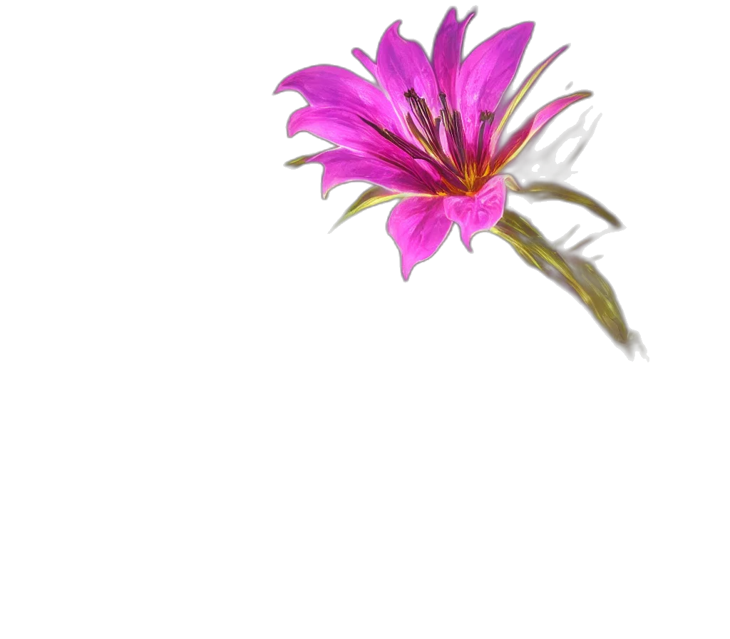 flower, crown, staff, animal transparent PNG cut-out