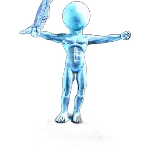 robot, staff, creature, concept art transparent PNG cut-out