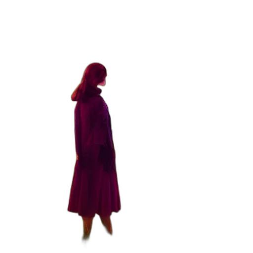 dress, jacket, umbrella, staff transparent PNG cut-out