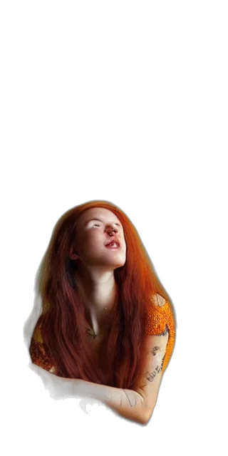 hair, face, dress, creature, photorealistic, 3d render, cartoon, concept art transparent PNG cut-out